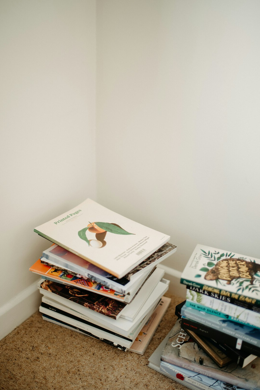 Stack of newspapers and magazines