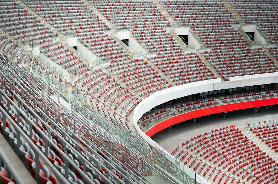 Football stadium full of fans