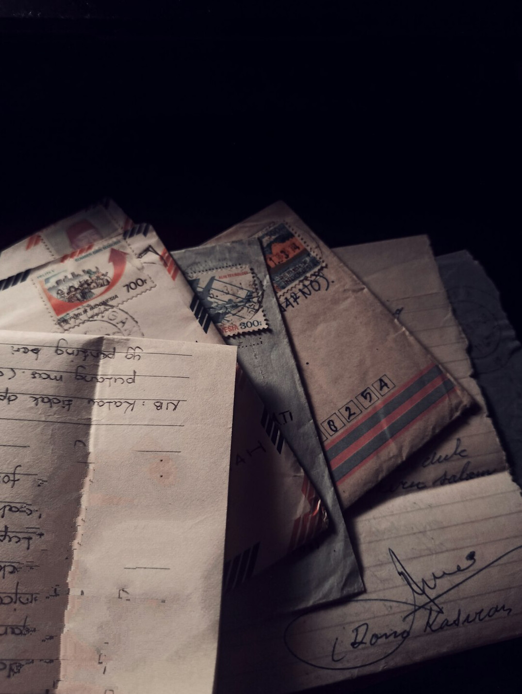 old letters and photos