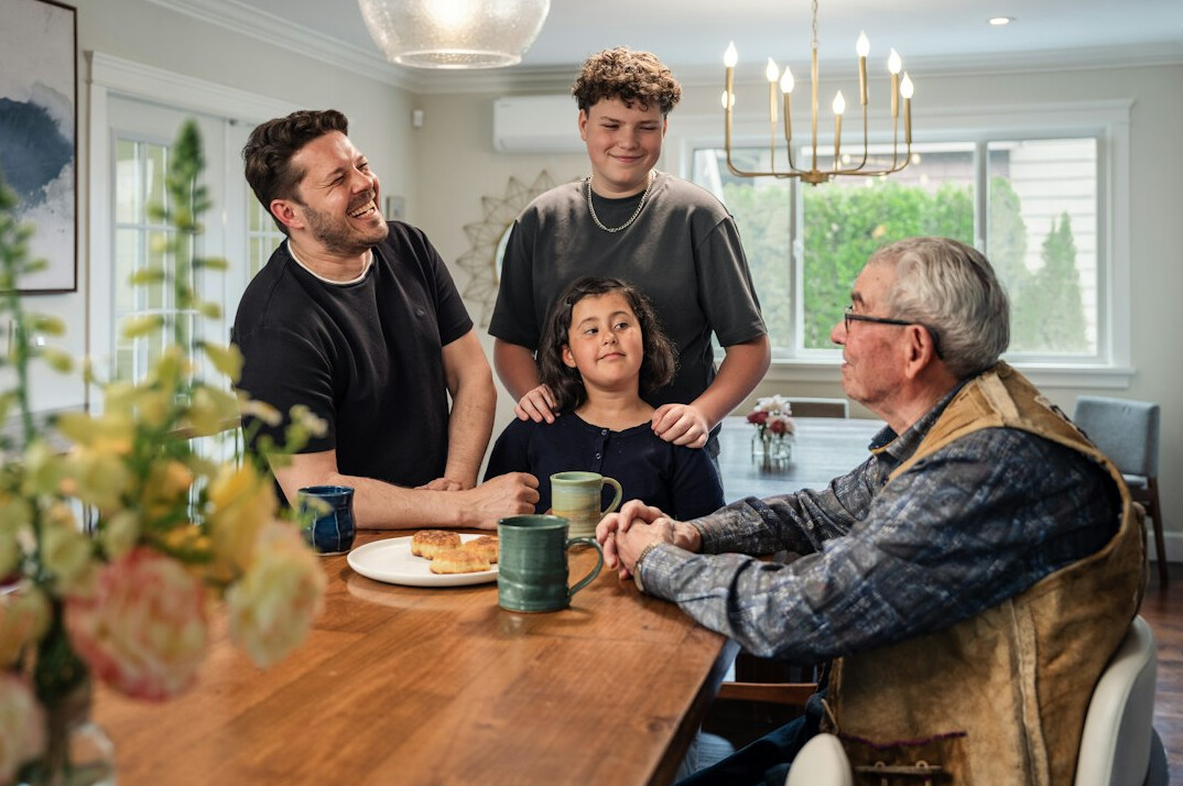 family interview setting
